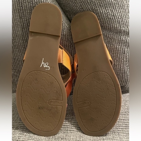 EVOLVE 24/7 Pink Red Orange Women’s 8 Thong Strappy Buckle Sandals shoes EVAVAH - Picture 7 of 14